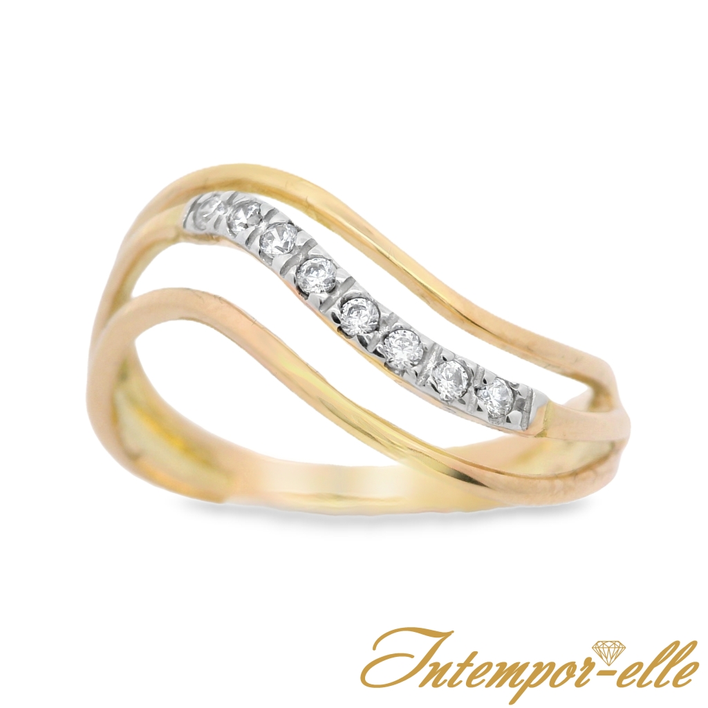 BAGUE OR 18 CT OXZ  RHODIER