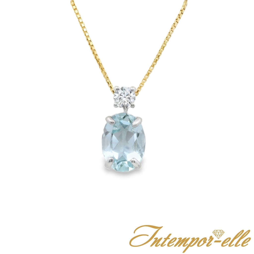 CL OR 18 CT TOPAZE OVAL + OXZ 