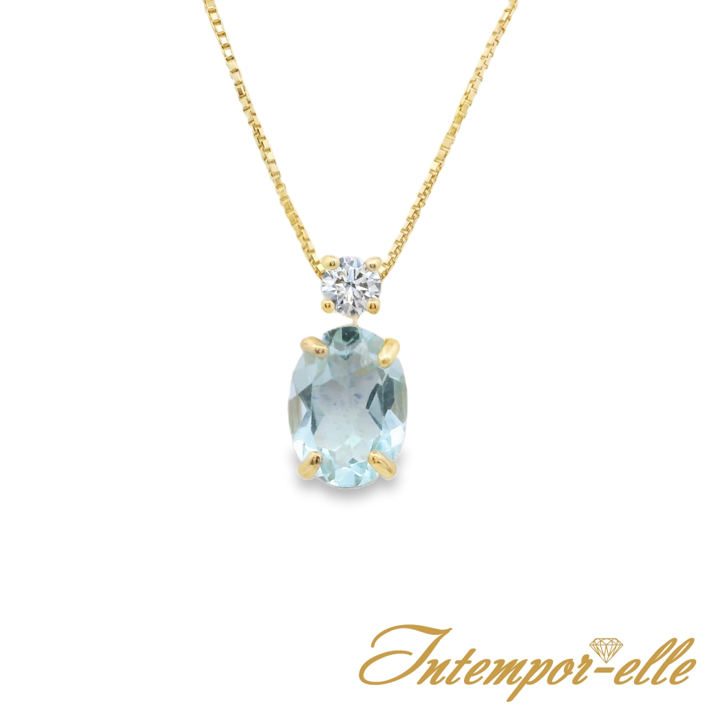 CL OR 18 CT TOPAZE OVAL + OXZ 