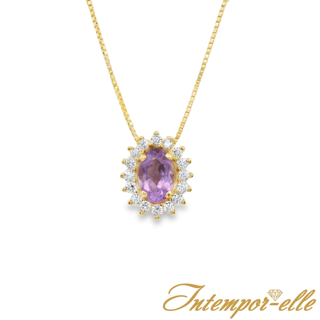 CL OR 18CT AMTH OVALE + OXZ